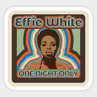 Effie White Sticker